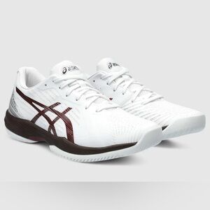 Asics Mens Solution Swift FF White Antique Brown Running Sneakers Size 15 NEW
